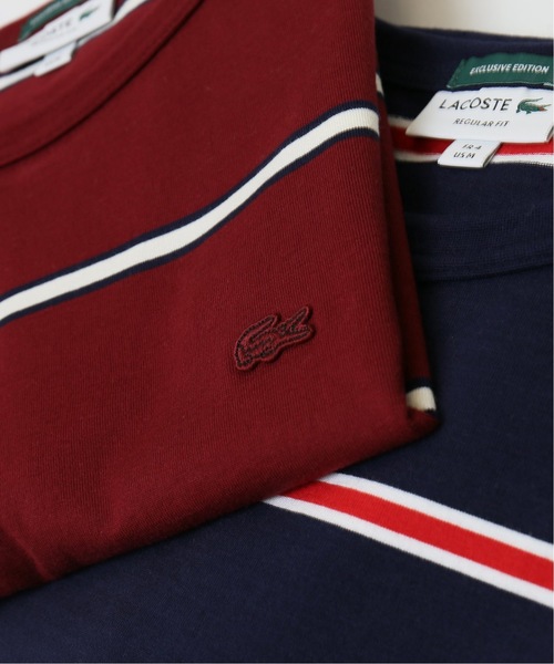 LACOSTE（ラコステ）の「【Begin5月号掲載】【カタログ掲載】Lacoste / ラコステ : 3COLORボーダーTシャツ＃（Tシャツ/カットソー・メンズ・レッド/グリーン/ネイビー・SMALL/LARGE/MEDIUM/X-LARGE）」の11枚目の写真