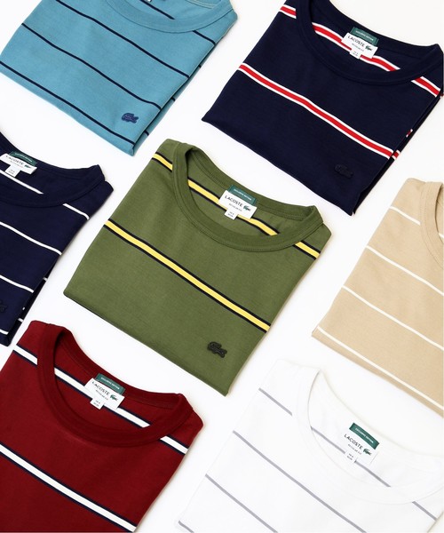 LACOSTE（ラコステ）の「【Begin5月号掲載】【カタログ掲載】Lacoste / ラコステ : 3COLORボーダーTシャツ＃（Tシャツ/カットソー・メンズ・レッド/グリーン/ネイビー・SMALL/LARGE/MEDIUM/X-LARGE）」の12枚目の写真