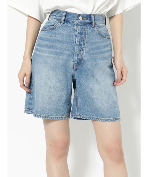 jouetie（ジュエティ）の「ハイウエストデニムショートパンツ（デニムパンツ・レディース・インディゴブルー/ライトブルー・SMALL/MEDIUM）」の10枚目の写真