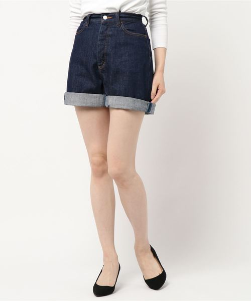 jouetie（ジュエティ）の「ハイウエストデニムショートパンツ（デニムパンツ・レディース・インディゴブルー/ライトブルー・SMALL/MEDIUM）」の20枚目の写真