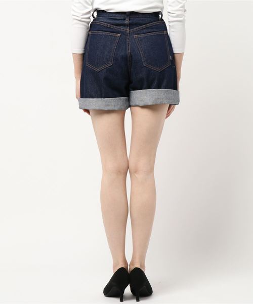 jouetie（ジュエティ）の「ハイウエストデニムショートパンツ（デニムパンツ・レディース・インディゴブルー/ライトブルー・SMALL/MEDIUM）」の19枚目の写真