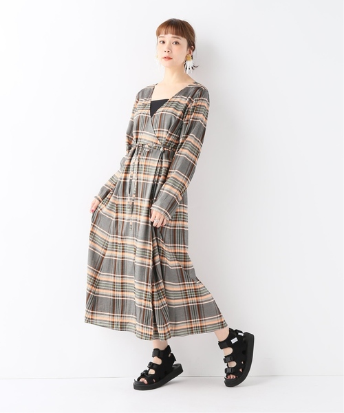 CITYSHOP(シティーショップ)の「カシュクールワンピース(ワンピース・レディース・ネイビー/ブラック・FREE)」の7枚目の写真