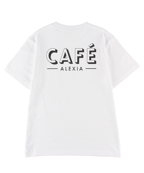 ALEXIA STAM（アリシアスタン）の「Cafe ALEXIA Tee/カフェアリシアTシャツ（Tシャツ/カットソー・レディース・ホワイト/ブラック・FREE）」の3枚目の写真