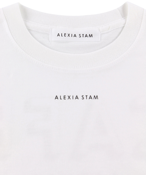 ALEXIA STAM（アリシアスタン）の「Cafe ALEXIA Tee/カフェアリシアTシャツ（Tシャツ/カットソー・レディース・ホワイト/ブラック・FREE）」の4枚目の写真