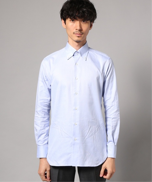 EDIFICE（エディフィス）の「ボタンダウン ロイヤルオックスシャツ（シャツ/ブラウス・メンズ・ブルー/ホワイト・38/39/41/40/37）」の4枚目の写真