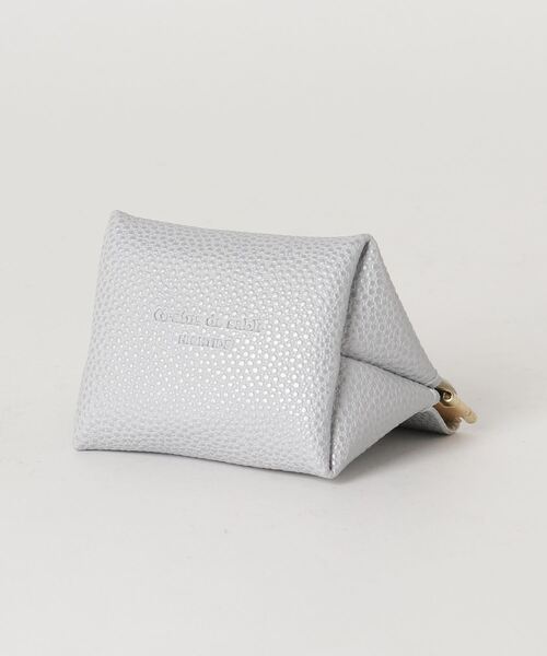 HIGHTIDE（ハイタイド）の「Grains de sable ミニケース コインケース 小銭入れ ポーチ（コインケース・レディース・グレー/ネイビー/キャメル・FREE）」の6枚目の写真