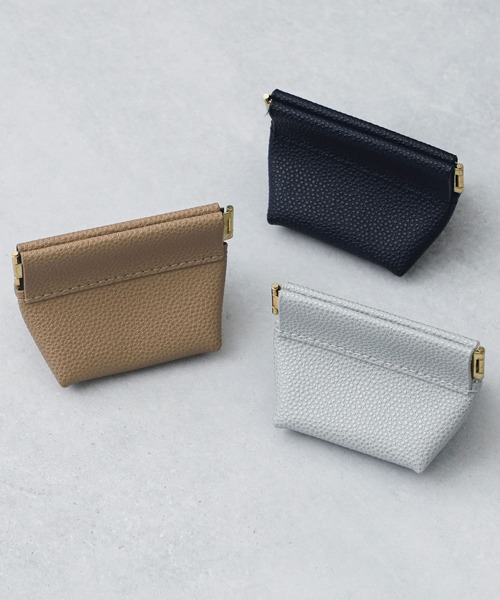 HIGHTIDE（ハイタイド）の「Grains de sable ミニケース コインケース 小銭入れ ポーチ（コインケース・レディース・グレー/ネイビー/キャメル・FREE）」の11枚目の写真