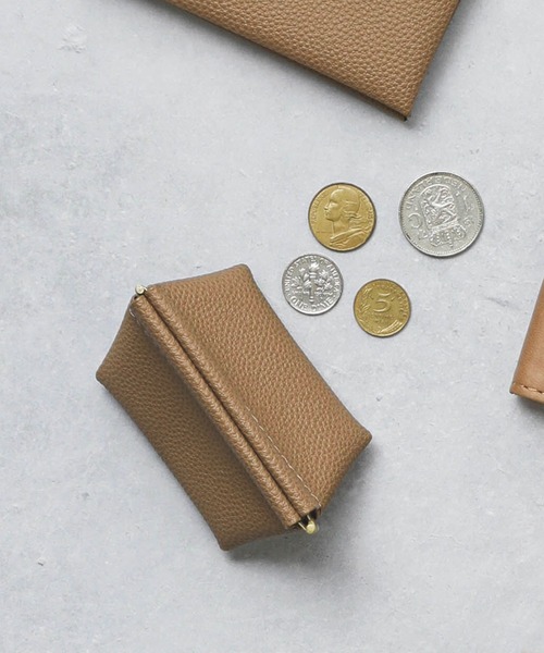 HIGHTIDE（ハイタイド）の「Grains de sable ミニケース コインケース 小銭入れ ポーチ（コインケース・レディース・グレー/ネイビー/キャメル・FREE）」の20枚目の写真