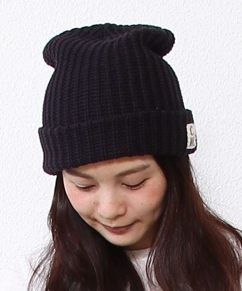 coen（コーエン）の「【C.MC】コットンケーブルビーニー（ニットキャップ/ビーニー・メンズ・ブラック/グレー/ベージュ/レッド/ライトブルー・フリー）」の2枚目の写真