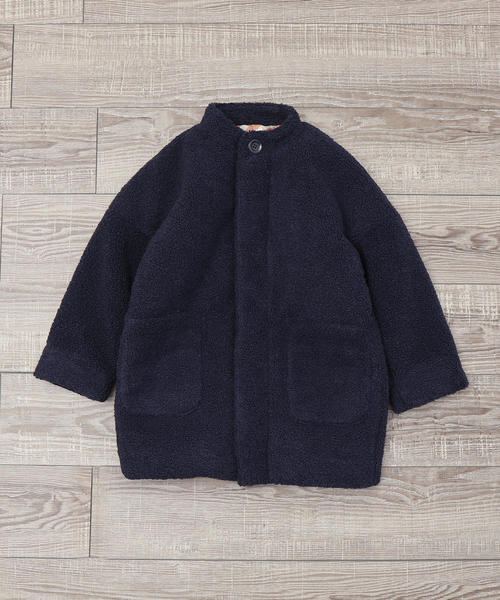 coen(コーエン)の「【coen キッズ / ジュニア】中綿プードルボアコート(ボアジャケット)(ノーカラージャケット・キッズ・ベージュ/ネイビー・110/130/150)」の21枚目の写真
