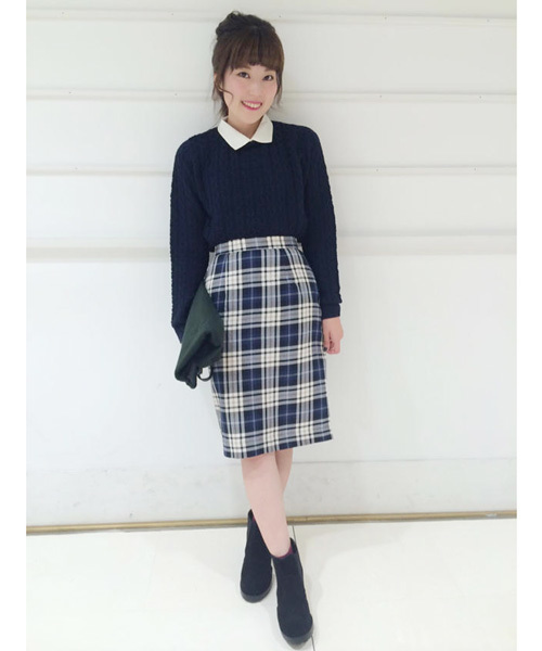 Chico（チコ）の「チェックタイトSKT（スカート・レディース・グリーン/グリーン系その他/ブルー/ブルー系その他・FREE）」の12枚目の写真