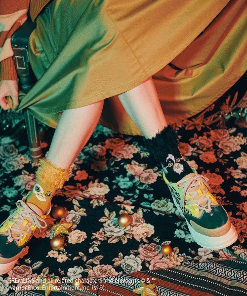 Candy Stripper(キャンディストリッパー)の「【Gremlins×Candy Stripper】GREMLINS ソックス(ソックス/靴下・レディース・ブラック/ベージュ・FREE)」の4枚目の写真