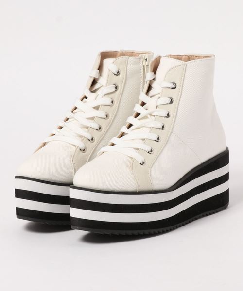 セール ｂｙあしながおじさん 厚底ハイカットスニーカー