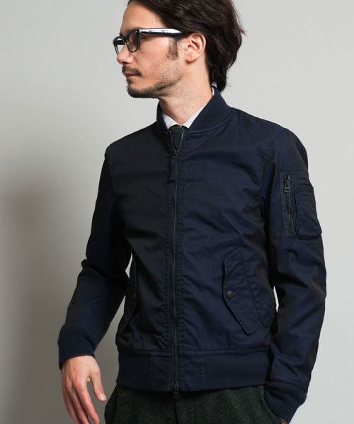 green label relaxing(グリーンレーベルリラクシング)の「△△MILI/GABA MA-1/TYPE ブルゾン ◆(ブルゾン・メンズ・オリーブ/ネイビー・LARGE/SMALL/MEDIUM)」の1枚目の写真