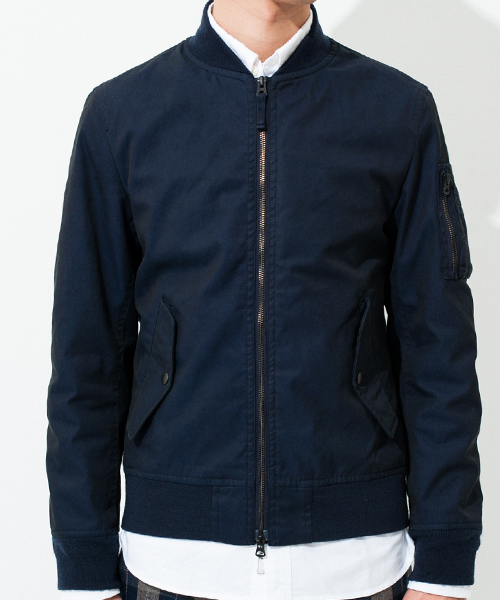 green label relaxing(グリーンレーベルリラクシング)の「△△MILI/GABA MA-1/TYPE ブルゾン ◆(ブルゾン・メンズ・オリーブ/ネイビー・LARGE/SMALL/MEDIUM)」の3枚目の写真