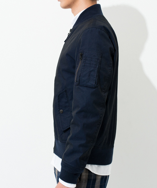 green label relaxing(グリーンレーベルリラクシング)の「△△MILI/GABA MA-1/TYPE ブルゾン ◆(ブルゾン・メンズ・オリーブ/ネイビー・LARGE/SMALL/MEDIUM)」の5枚目の写真