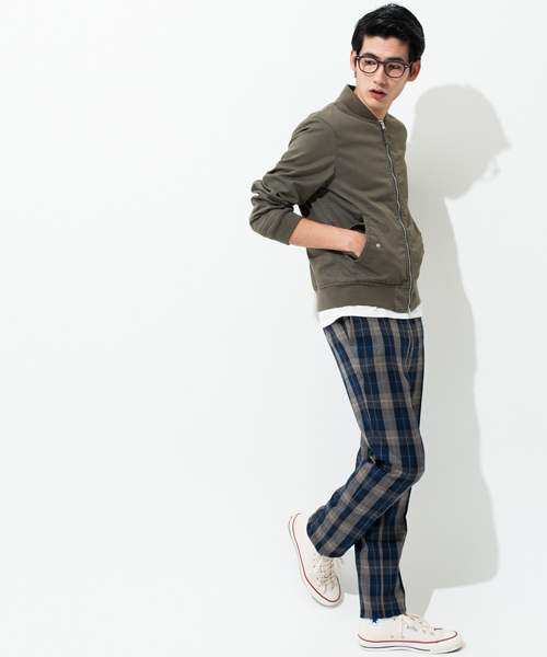 green label relaxing(グリーンレーベルリラクシング)の「△△MILI/GABA MA-1/TYPE ブルゾン ◆(ブルゾン・メンズ・オリーブ/ネイビー・LARGE/SMALL/MEDIUM)」の7枚目の写真