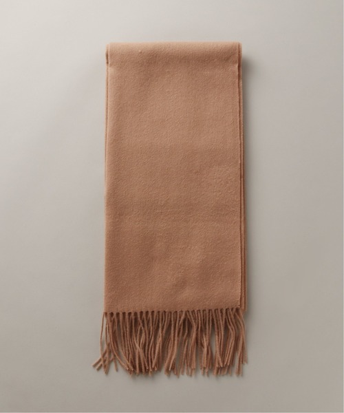 TWEED MILL（ツイードミル）の「【TWEED MILL / ツイードミル】 50cm×190cm LAMBSWOOL STOLE PLAIN（マフラー・メンズ・ライトグレー/ブラック/ブラウン/キャメル・FREE）」の4枚目の写真