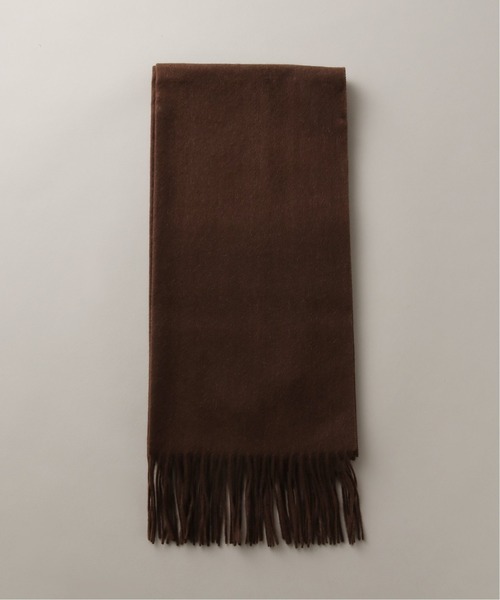 TWEED MILL（ツイードミル）の「【TWEED MILL / ツイードミル】 50cm×190cm LAMBSWOOL STOLE PLAIN（マフラー・メンズ・ライトグレー/ブラック/ブラウン/キャメル・FREE）」の3枚目の写真