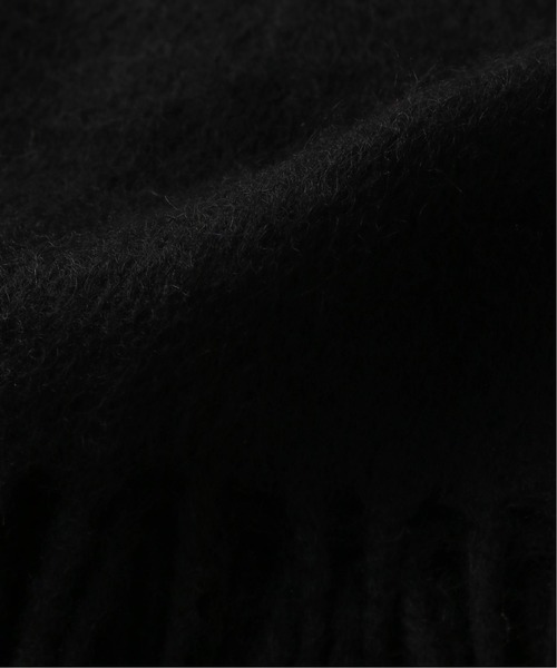 TWEED MILL（ツイードミル）の「【TWEED MILL / ツイードミル】 50cm×190cm LAMBSWOOL STOLE PLAIN（マフラー・メンズ・ライトグレー/ブラック/ブラウン/キャメル・FREE）」の6枚目の写真