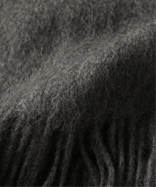 TWEED MILL（ツイードミル）の「【TWEED MILL / ツイードミル】 50cm×190cm LAMBSWOOL STOLE PLAIN（マフラー・メンズ・ライトグレー/ブラック/ブラウン/キャメル・FREE）」の10枚目の写真
