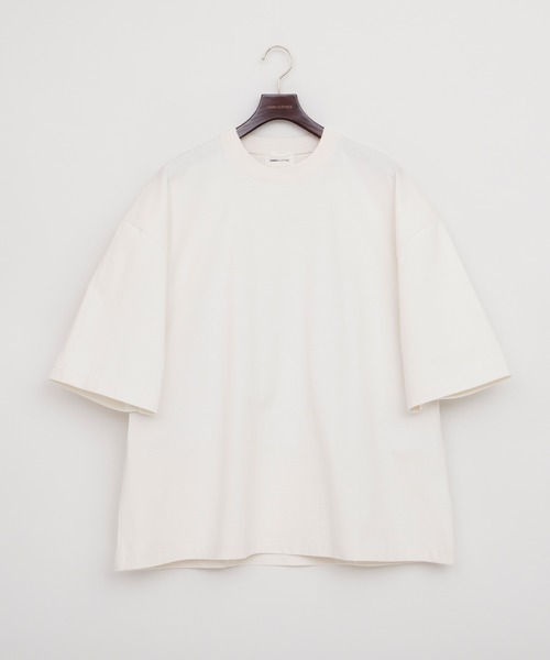 EMMA CLOTHES（エマクローズ）の「ヘビーウェイトCOTTONビッグシルエットカットソー（Tシャツ/カットソー・メンズ・ベージュ/ホワイト/ブラック・マルチサイズ）」の4枚目の写真