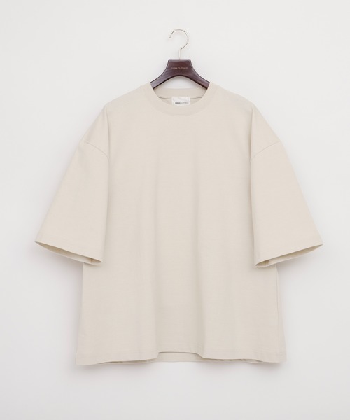 EMMA CLOTHES（エマクローズ）の「ヘビーウェイトCOTTONビッグシルエットカットソー（Tシャツ/カットソー・メンズ・ベージュ/ホワイト/ブラック・マルチサイズ）」の6枚目の写真