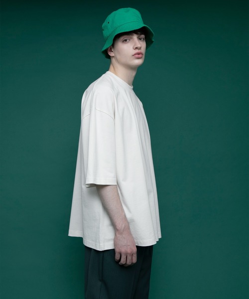 EMMA CLOTHES（エマクローズ）の「ヘビーウェイトCOTTONビッグシルエットカットソー（Tシャツ/カットソー・メンズ・ベージュ/ホワイト/ブラック・マルチサイズ）」の10枚目の写真