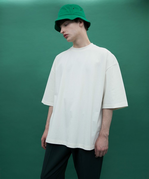 EMMA CLOTHES（エマクローズ）の「ヘビーウェイトCOTTONビッグシルエットカットソー（Tシャツ/カットソー・メンズ・ベージュ/ホワイト/ブラック・マルチサイズ）」の12枚目の写真