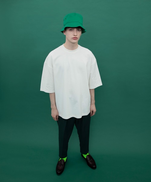 EMMA CLOTHES（エマクローズ）の「ヘビーウェイトCOTTONビッグシルエットカットソー（Tシャツ/カットソー・メンズ・ベージュ/ホワイト/ブラック・マルチサイズ）」の11枚目の写真