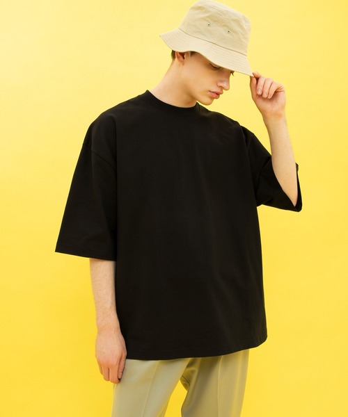 EMMA CLOTHES（エマクローズ）の「ヘビーウェイトCOTTONビッグシルエットカットソー（Tシャツ/カットソー・メンズ・ベージュ/ホワイト/ブラック・マルチサイズ）」の15枚目の写真