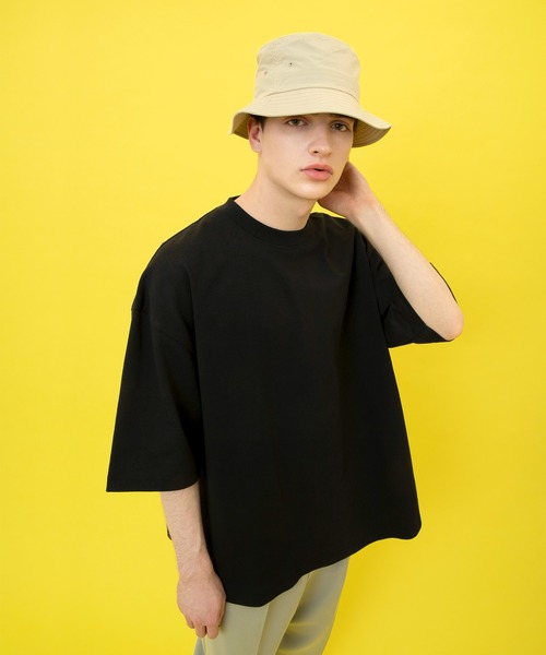 EMMA CLOTHES（エマクローズ）の「ヘビーウェイトCOTTONビッグシルエットカットソー（Tシャツ/カットソー・メンズ・ベージュ/ホワイト/ブラック・マルチサイズ）」の17枚目の写真