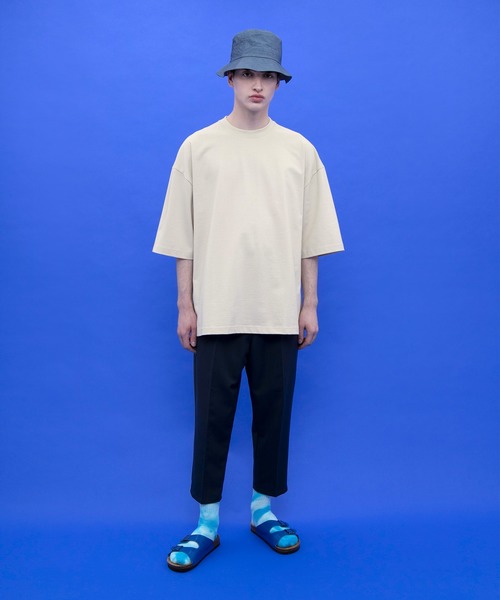 EMMA CLOTHES（エマクローズ）の「ヘビーウェイトCOTTONビッグシルエットカットソー（Tシャツ/カットソー・メンズ・ベージュ/ホワイト/ブラック・マルチサイズ）」の22枚目の写真