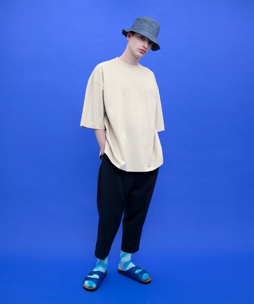 EMMA CLOTHES（エマクローズ）の「ヘビーウェイトCOTTONビッグシルエットカットソー（Tシャツ/カットソー・メンズ・ベージュ/ホワイト/ブラック・マルチサイズ）」の20枚目の写真