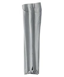 ストレッチ裾リボンクロップドパンツ股下48cm