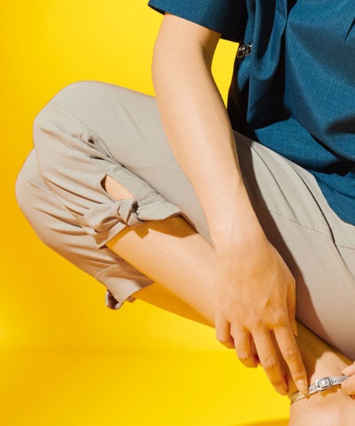 リボンクロップドパンツ 楽天市場】リボン（裾の長さ（丈）7分丈・クロップド）（パンツ