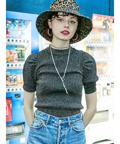 jouetie（ジュエティ）の「ワイドバケットハット（ハット・レディース・その他1/ブラック/グリーン・FREE）」の4枚目の写真