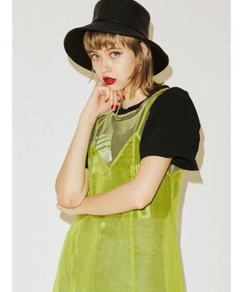 jouetie（ジュエティ）の「ワイドバケットハット（ハット・レディース・その他1/ブラック/グリーン・FREE）」の7枚目の写真