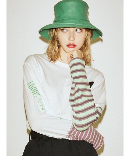 jouetie（ジュエティ）の「ワイドバケットハット（ハット・レディース・その他1/ブラック/グリーン・FREE）」の10枚目の写真