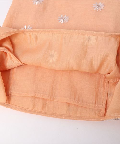 natural couture（ナチュラルクチュール）の「マーガレット刺繍エコバッグ（エコバッグ/サブバッグ・レディース・グレイッシュベージュ/サックスブルー/オレンジ/アイボリー/ブラック/ピンク/レンガ・FREE）」の14枚目の写真