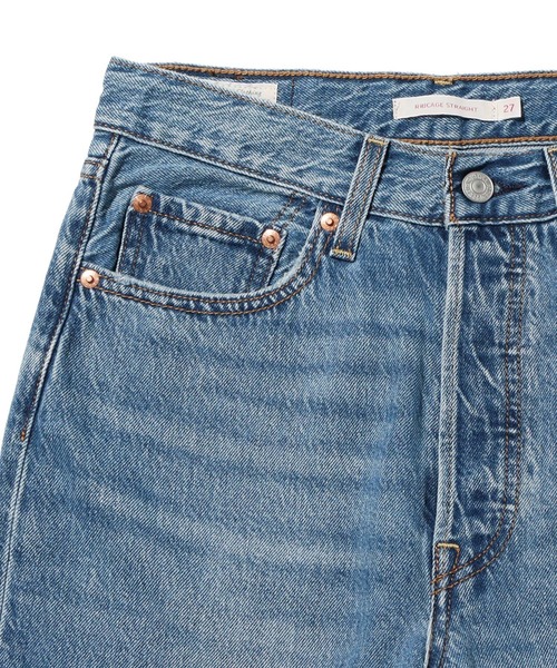 えい　再 セール】RIBCAGE STRAIGHT ANKLE AT THE READY（デニムパンツ