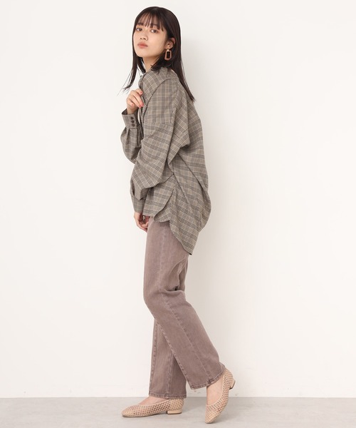 one after another NICE CLAUP(ワンアフターアナザーナイスクラップ)の「硫化デニムパンツ(デニムパンツ・レディース・モカ/ベージュ/インディゴブルー/ブルーグレー・SMALL/MEDIUM)」の22枚目の写真