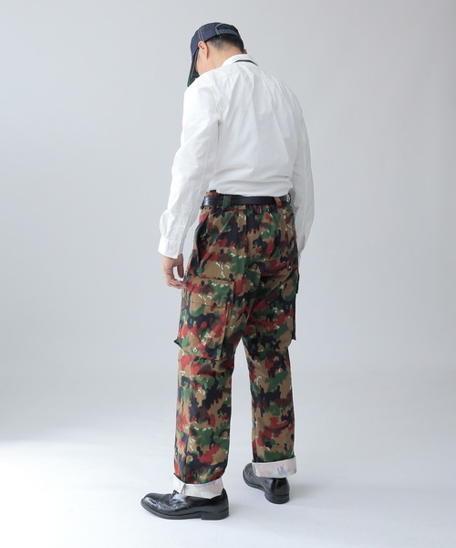 実物 新品 スイス軍 M-83 アルペンカモフィールドパンツ（カーゴ