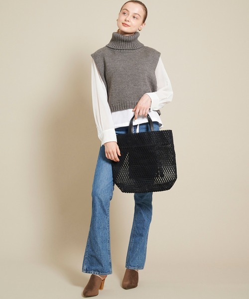 jane smith ニットベスト 中古・古着通販】JANE SMITH (ジェーンスミス) 3GカナディアンVネック