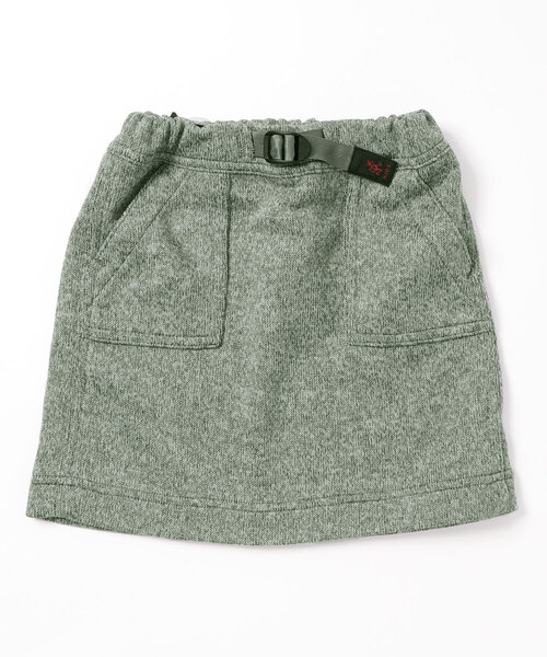 Gramicci（グラミチ）の「【63】【GRAMICCI】KIDS BONDING KNIT FLEECE MOUNTAIN SKIRT（スカート・キッズ・ブラック/ヘザーグレー/ヘザーチャコール/ダークブラウン・100/110/120/130）」の7枚目の写真