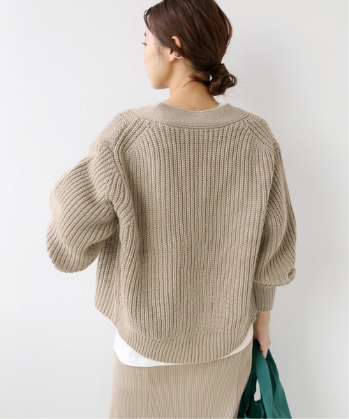 JOURNAL STANDARD relume（ジャーナルスタンダード　レリューム）の「バルキーWコードVネックショートカーディガン◆（カーディガン/ボレロ・レディース・ベージュ/ブラウン/ブルー・FREE）」の21枚目の写真