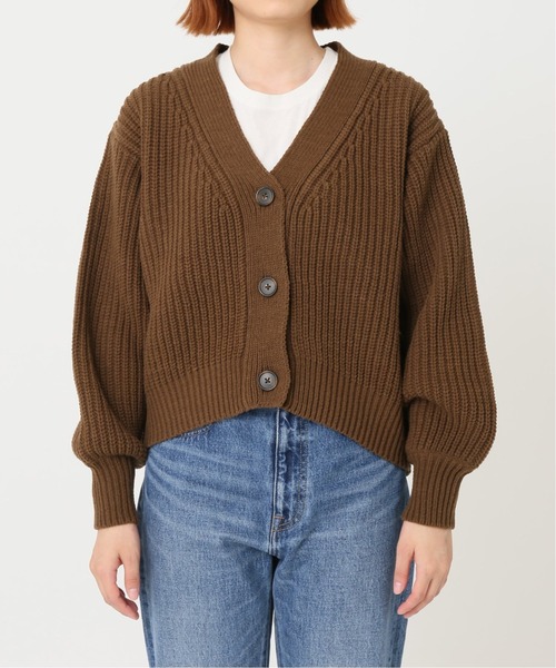 JOURNAL STANDARD relume（ジャーナルスタンダード　レリューム）の「バルキーWコードVネックショートカーディガン◆（カーディガン/ボレロ・レディース・ベージュ/ブラウン/ブルー・FREE）」の18枚目の写真