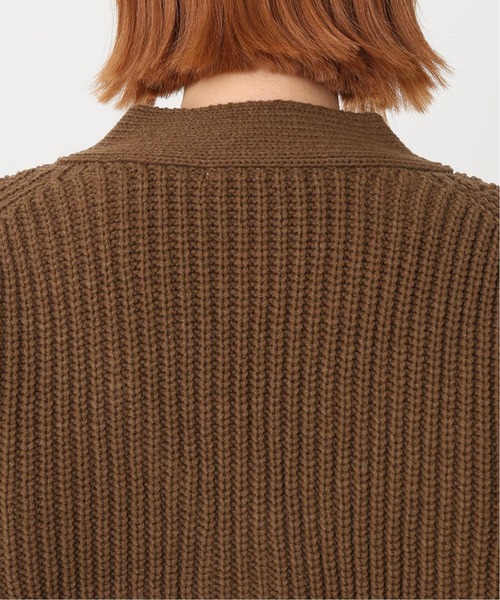 JOURNAL STANDARD relume（ジャーナルスタンダード　レリューム）の「バルキーWコードVネックショートカーディガン◆（カーディガン/ボレロ・レディース・ベージュ/ブラウン/ブルー・FREE）」の11枚目の写真