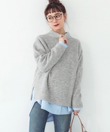 coca（coca） | ＼新色登場／ヤク風フワフワボトルネックプルオーバーニット(ニット/セーター)