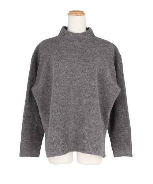 新色追加／ふあふあヤク風 ボトルネックニットトップス（ニット